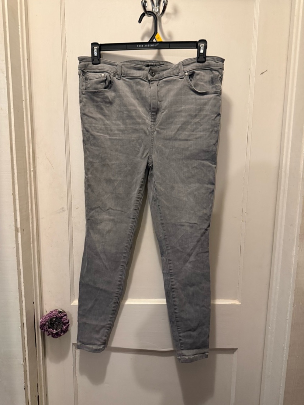Torrid Light Gray Midfit Skinny Jeans